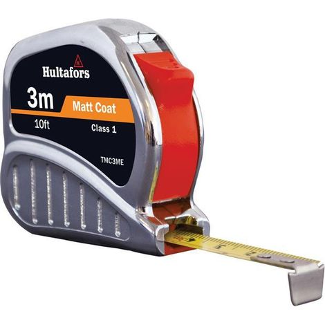 Hultafors TM3ME Chrome Tri-Matic Pocket Tape 3m/10ft (Width 13mm) HUL368013 (1/3)
