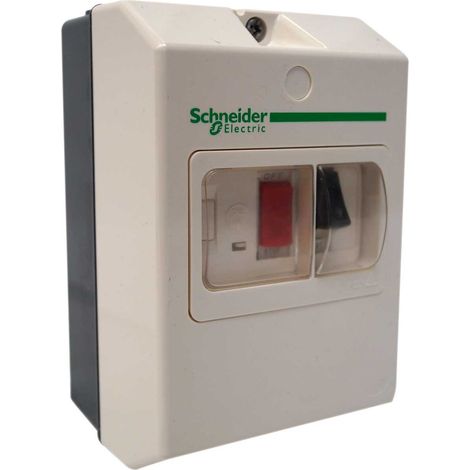 Schneider – Disjoncteur moteur magnétothermique 4A/6,3A – Coffret étanche IP55 – Protection moteurs et pompes – Démarrage intensif