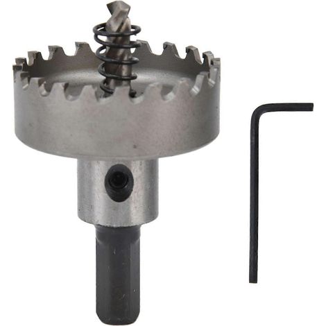 Jeu de scies cloches en carbure pour acier inoxydable et aluminium, queue triangulaire antidérapante, 45 mm, 20 dents