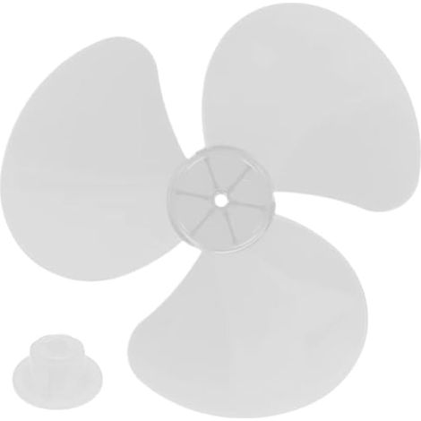 Pares de Ventilateur, Lames de Ventilateur en Plastique de 12 Pouces de 3 Pouces Remplacement léger et fiable, adapté au Stand ou au Bureau de Bureau, Blanc (1/4)