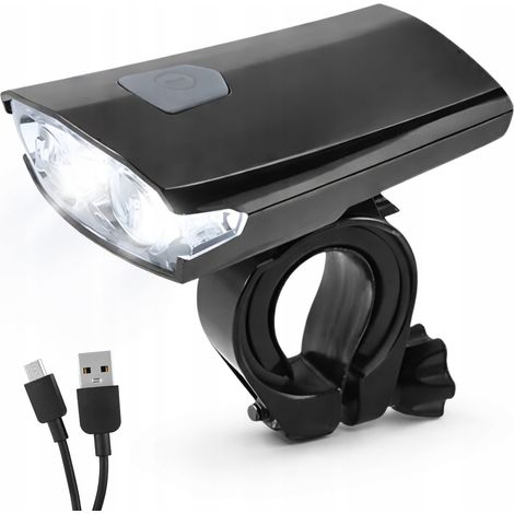 Éclairage avant de vélo LED USB étanche (1/5)