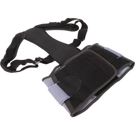 Correcteur de posture élastique ajustable avec orthèse de redressement du dos, soulageant les tensions et corrigeant la cyphose. (1/5)