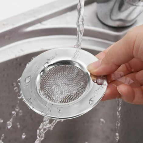 Filtre Pour Évier - Acier Inoxydable - Diamètre Extérieur 7,7 cm - Pour Cuisine Salle De Bain Baignoire - Lot De 3 (1/5)