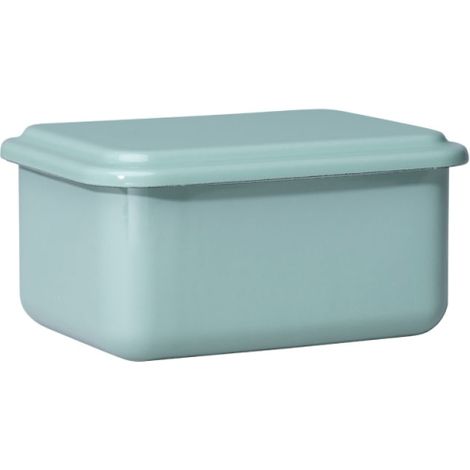Riess tarro esmaltado con tapa verde salvia