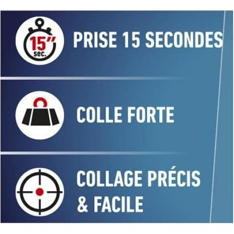 Colle Maxiglue Universel Liquide Transparent Ultra puissante et résistante Prise maxi rapide en 15 secondes - 2 Tubes de 3 g (1/3)
