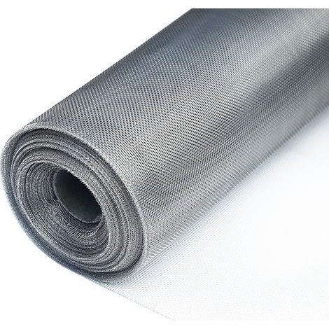 Rouleau Toile Moustiquaire, Moustiquaire Fenetre, 1.2 x 3 m Rouleau Moustiquaire, Moustiquaire Fenetre Rouleau, avec Brosse Nettoyage de Vitres Utilisé pour Prévenir Insectes Moustiques etc(Gri (1/5)