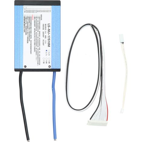 3.7V 30A 14S-17S Carte de Protection Universelle pour Batterie Lithium avec BMS, Équilibrage et Multiples Sécurités (1/5)