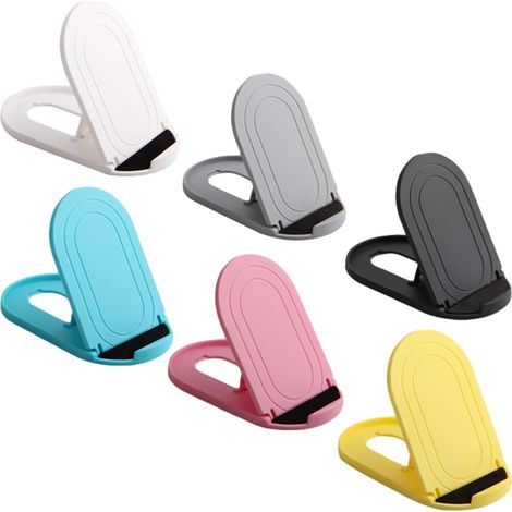 Support de Téléphone Pliable Rangement Facile et Vos Mains 6 Pièces en Plastique Support Pratique pour Téléphone et Tablette pour Bureau et Bureau à Domicile (1/5)
