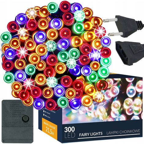 LUCES DE NAVIDAD 300 LED 22m EXT/INT para árbol MULTI NAVIDEÑAS (1/5)
