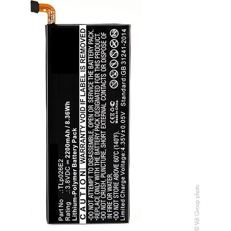 NX - Batterie téléphone, smartphone, GSM pour BlackBerry 3.8V 2200mAh - TLP026E2TLP026E