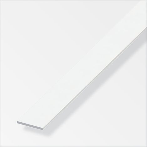 alfer Flachstange Aluminium 1 m x 30 × 2 mm verkehrsweiß