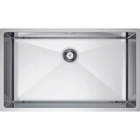 NAYES Einzelbecken-Edelstahlspüle 74x44