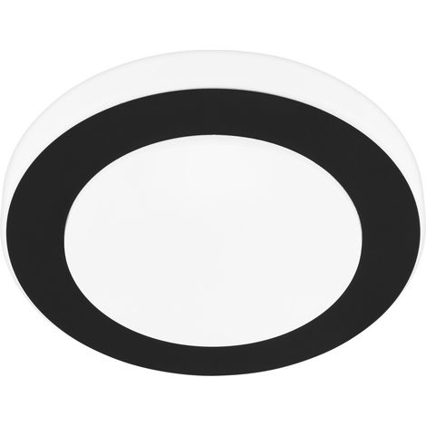 Eglo Carpi LED lámpara de techo 30cm redonda, 3000K blanco cálido, Acero, Negro (33682) (1/2)
