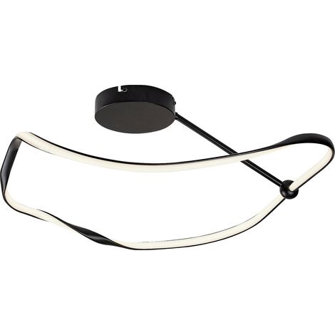 Plafoniera LED moderna nera forma irregolare 38W Rabalux (1/5)