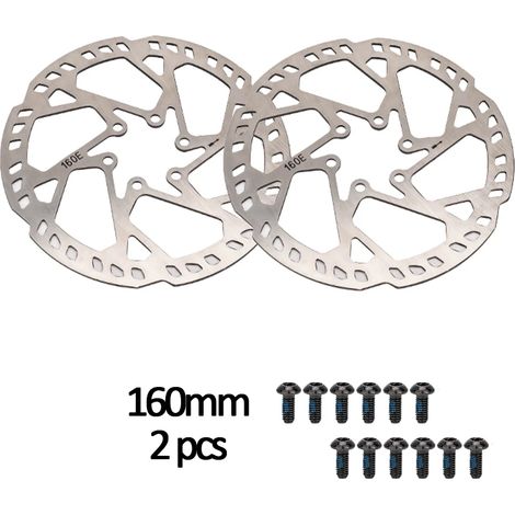 Convient aux disques de frein de VTT de 160 mm, 180 mm et 203 mm, montage à 6 trous, épaisseur de 2,3 mm, disques de frein hydrauliques, accessoires pour VTT. (1/5)