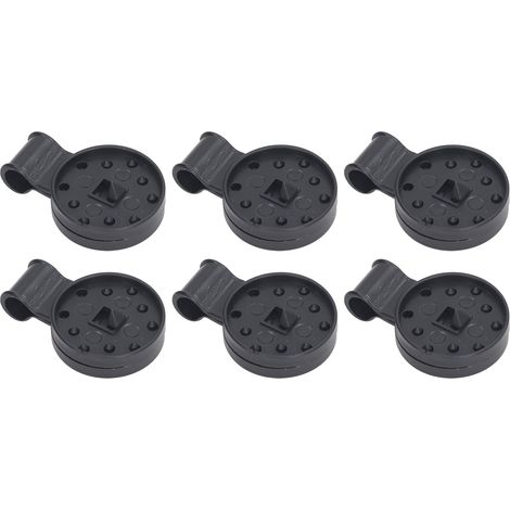 50 pinces de fixation rondes en plastique anti-oiseaux pour toile d'ombrage de serre ou de jardin. (1/5)