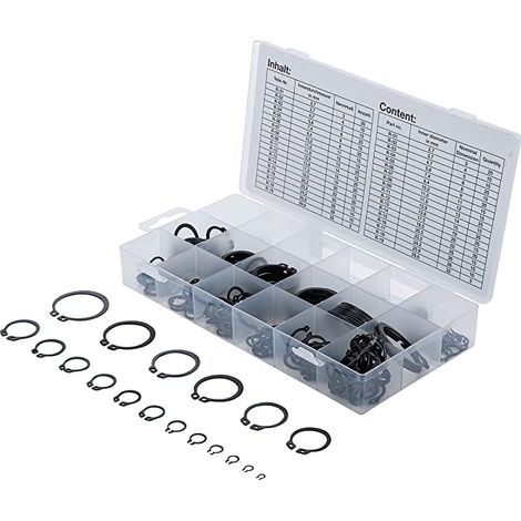 Assortiment de 300 circlips exterieurs de 3 à 32 mm (1/3)