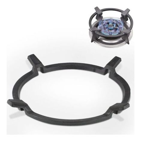 Support de Poêle à Wok en Fonte Support de Wok Universel Adaptateur Wok Gaz pour Poêle en Fonte Antidérapant Noir, pour Brûleurs,Plaques à Gaz,Cuisinières (1/5)