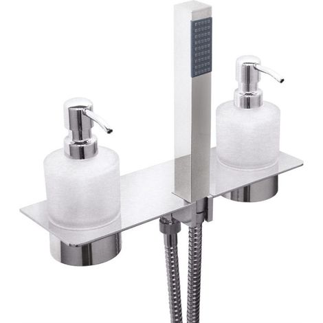 Kit de douche Genius Square chromé  Tecom