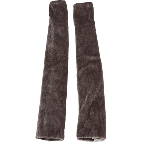 Lot de 2 housses de poignée de porte de réfrigérateur avec fermeture velcro, en tissu décoratif, pour lave-vaisselle et micro-ondes, gris. (1/5)
