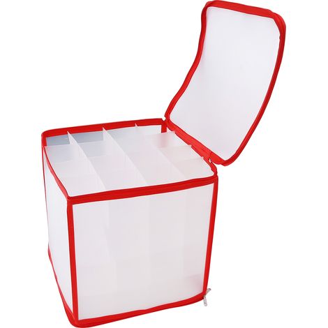 Boîte de Rangement Transparente PVC à Fermeture Éclair pour Chaussettes, Organisateur Durable avec Compartiments pour Maison et Bureau (1/5)