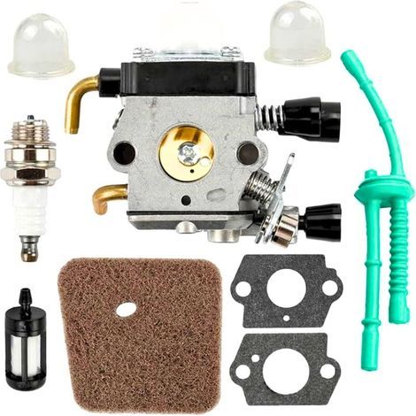 Kit carburateur for pour STIHL FS38 FS45 FS46 FS55 FS55R KM55 FS85 FC55 FS38 Trimmer de la Tondeuse for pour Zama C1Q-S66 C1Q-S71 C1Q-S97 A C1Q-S143 (1/4)