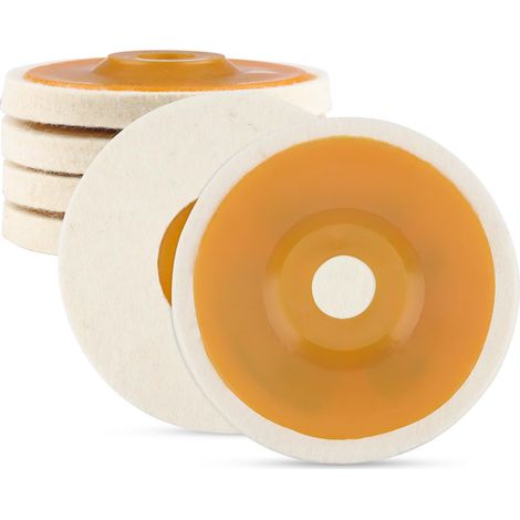 4 Pcs Wool Polishing Discs Angle Grinder Disc Felt Disc for Drill (1/5)