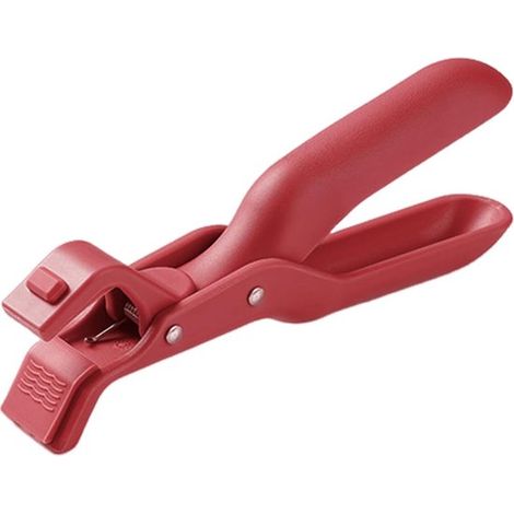 Pinza anti-quemaduras de 2 piezas，elevador de disco de silicona antideslizante，pinza para vaporera，pinzas de plástico para alimentos (1/5)