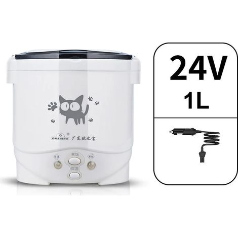 (24V, pour camions) Cuiseur à riz portable, capacité de 1 litre, peut chauffer les aliments et les maintenir au chaud. (1/5)