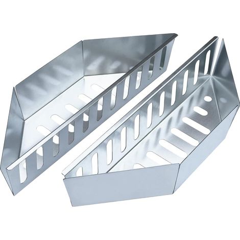 Panier à charbon pour charbon de bois 2 pièces robuste résistant à la chaleur Support pour barbecue et barbecue Pour cheminée, jardin, barbecue, extérieur, camping, piquenique, cuisine et