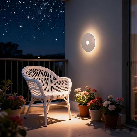 Lot de 2 veilleuses LED avec détecteur de mouvement - Batterie intérieure - Intensité variable - Avec 3 couleurs de lumière et 1200 mAh - Rechargeable - Magnétique et sans fil - Pour chambre (1/5)