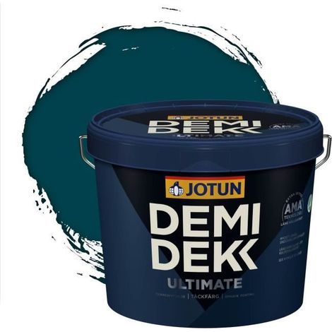 Peinture Bois - DEMI DEKK ULTIMATE - Lasure Opaque Satinée - RAL 5020 - 3L (1/2)