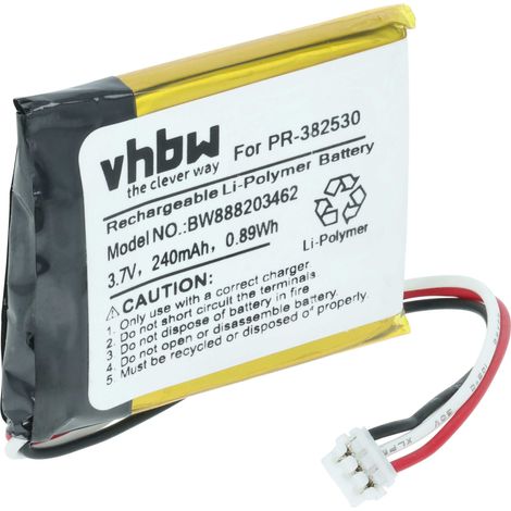 vhbw Battery compatible with Suunto Ambit2, Ambit1, Ambit3, Ambit2 S Smartwatch Watch Fitness Bracelet (240 mAh, 3.7 V, Li-polymer) (1/5)