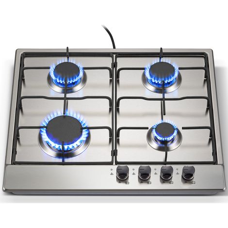 Plaque de Cuisson Gaz 4 Feux, Sécurité Thermocouple, Gaz Naturel ou le Gaz Propane, 7,06 kW (1/5)