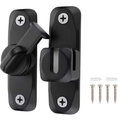 Boucle de porte non perforée, boucle de verrouillage pour porte coulissante de salle de bain, boucle de verrouillage pour porte de m (1/5)