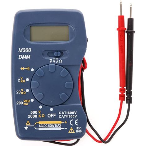 Mini-Digital-Multimeter, universeller Taschentester, Voltmeter, Amperemeter, Ohm-Tester