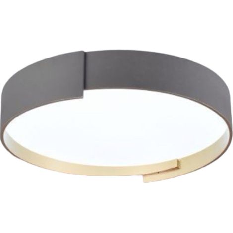 Plafoniera a led grigio 46 watt lampada moderno da soffitto rotonda luce fredda 6500k calda 3000k naturale 4000k (1/5)