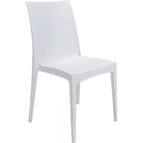 Set 22 Sedie Rattan bistrot Grand Soleil polipropilene impilabili bar ristorante offerta (1/4)