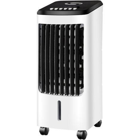 Verdunstungskühler empire schwarz/weiß 80w 3vel 4litres oszillierend, mit Akku de kalt, Fernbedienung und Timer 57x26,5x23cm
