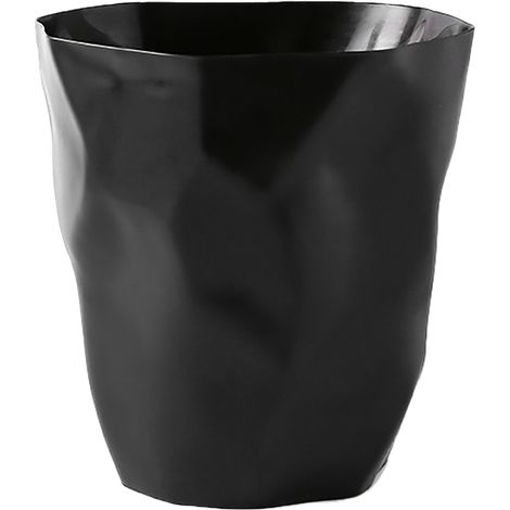 Poubelle ronde de grande capacité, poubelle noire pour la maison et la salle de bain (1/5)