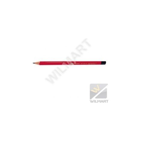 Crayon rouge 240 mm – Mine grasse pour surfaces lisses – Forme triangulaire – Pour professionnels – Wilmart