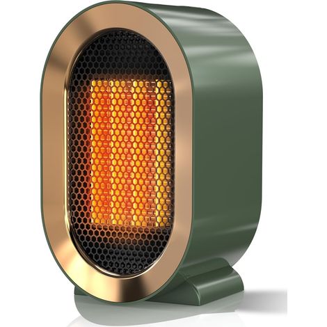 Chauffage d'appoint électrique, chauffage d'intérieur portable à économie d'énergie, ventilateur chauffant portable à deux vitesses, réglable, protection contre la surchauffe, interrupteur anti-bascul (1/5)