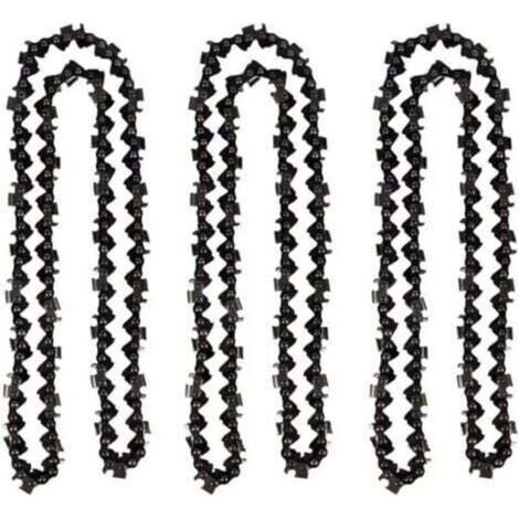 Lot de 3 Chaîne de tronçonneuse de 50 cm 0.325" 1,5 mm 76 maillons d'entraînement - compatible avec Timberpro 62CC, Hyundai et autres (1/4)