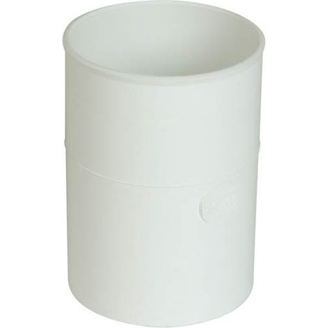 Nicoll – Manchon femelle-femelle Ø100 mm – Raccord PVC blanc pour tubes de descente – Assemblage facile et remplacement rapide
