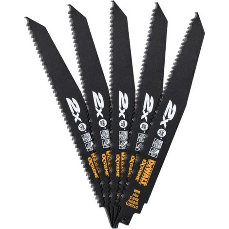 2X Life Wood & Nail Reciprocating Blades 228Mm Pack Of 5