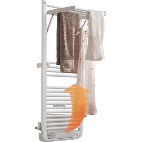 Sèche-serviettes mixte avec soufflerie 1750W, H:153,6 x l:50 cm, blanc - Dryer,Deltacalor (1/3)