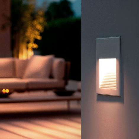 Baliza Exterior LED 5W Empotrable Pared Aluminio Olite 2700K Blanco Blanco Cálido (1/5)