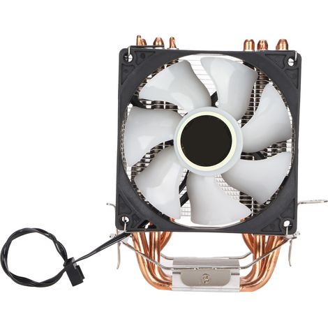 Refroidisseur de processeur à contact direct, flux d'air précis, faible niveau sonore, excellente dissipation thermique, six tubes RGB, ventilateur de processeur 3 broches, un seul ventilateur