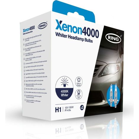 2 AMPOULES H1 12V 55W P14.5S XENON4000 (BLISTER) RING