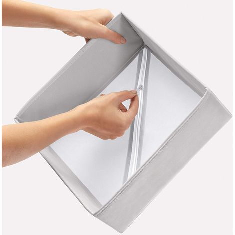 Storage Solutions Organisateurs pliables gris set de 6 (1/5)